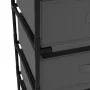 Storage shelf with 4 gray fabric baskets. by vidaXL, Lockers and storage cabinets - Ref: Foro24-322623, Price: 41,01 €, Disco...