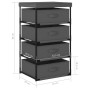 Storage shelf with 4 gray fabric baskets. by vidaXL, Lockers and storage cabinets - Ref: Foro24-322623, Price: 41,64 €, Disco...