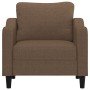 Sillón de tela marrón 60 cm
