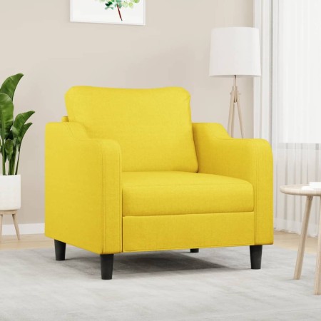 Sillón de tela amarillo claro 60 cm en Sofás | Comprar online en Foro24