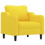 Sillón de tela amarillo claro 60 cm en Sofás | Comprar online en Foro24