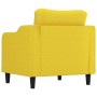 Sillón de tela amarillo claro 60 cm en Sofás | Comprar online en Foro24
