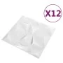 3D-Wandpaneele 12 Einheiten weiße Rauten 3 m² 50x50 cm von vidaXL, Wandverkleidung - Ref: Foro24-340585, Preis: 54,89 €, Raba...
