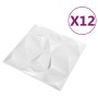3D-Wandpaneele 12 Einheiten weiße Rauten 3 m² 50x50 cm von vidaXL, Wandverkleidung - Ref: Foro24-340585, Preis: 45,83 €, Raba...
