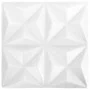 3D wall panels 12 units white origami 3 m² 50x50 cm by vidaXL, Wall covering - Ref: Foro24-340586, Price: 39,48 €, Discount: %