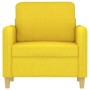 Sillón de tela amarillo claro 60 cm