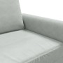 Sillón de terciopelo gris claro 60 cm
