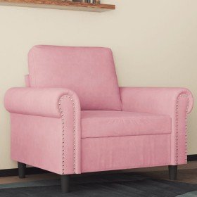 Sillón de terciopelo rosa 60 cm Sillón de terciopelo rosa 60 cm