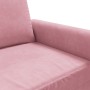Sillón de terciopelo rosa 60 cm