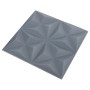 3D wall panels 12 units gray origami 3 m² 50x50 cm by vidaXL, Wall covering - Ref: Foro24-340590, Price: 47,86 €, Discount: %