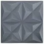 3D-Wandpaneele 12 Einheiten graues Origami 3 m² 50x50 cm von vidaXL, Wandverkleidung - Ref: Foro24-340590, Preis: 48,98 €, Ra...
