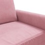 Sofá de 2 plazas terciopelo rosa 120 cm en Sofás | Comprar online en Foro24