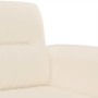 Sillón de tela de microfibra beige 60 cm