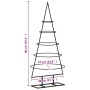Árbol de Navidad para decoración metal negro 90 cm