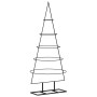 Árbol de Navidad para decoración metal negro 125 cm