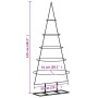 Árbol de Navidad para decoración metal negro 125 cm