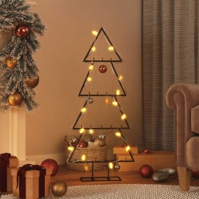 Árbol de Navidad para decoración metal negro 125 cm