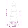 Árbol de Navidad para decoración metal negro 125 cm