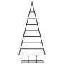 Árbol de Navidad para decoración metal negro 125 cm
