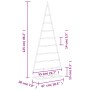 Árbol de Navidad para decoración metal negro 125 cm
