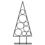 Árbol de Navidad para decoración metal negro 60 cm