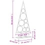 Árbol de Navidad para decoración metal negro 60 cm
