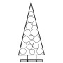 Árbol de Navidad para decoración metal negro 125 cm