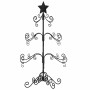 Árbol de Navidad para decoración metal negro 90 cm