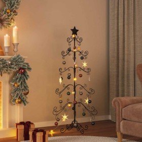Árbol de Navidad para decoración metal negro 150 cm
