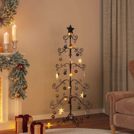 Árbol de Navidad para decoración metal negro 150 cm