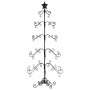 Árbol de Navidad para decoración metal negro 150 cm
