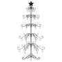 Árbol de Navidad para decoración metal negro 150 cm