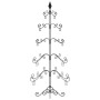 Árbol de Navidad para decoración metal negro 150 cm