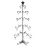 Árbol de Navidad para decoración metal negro 150 cm