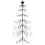 Árbol de Navidad para decoración metal negro 180 cm
