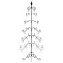 Árbol de Navidad para decoración metal negro 180 cm