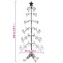 Árbol de Navidad para decoración metal negro 180 cm
