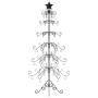 Árbol de Navidad para decoración metal negro 215 cm
