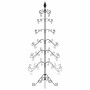 Árbol de Navidad para decoración metal negro 215 cm