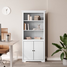 BODO bookcase solid white pine wood 80x40x172 cm by vidaXL, Bookcases and shelves - Ref: Foro24-355056, Price: 186,70 €, Disc...