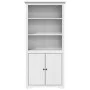 BODO Bücherregal aus massivem weißem Kiefernholz 80x40x172 cm von vidaXL, Bücherregale und Regale - Ref: Foro24-355056, Preis...