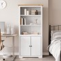 BODO bookcase solid white and brown pine wood 80x40x172cm by vidaXL, Bookcases and shelves - Ref: Foro24-355057, Price: 187,2...