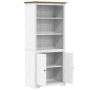 BODO bookcase solid white and brown pine wood 80x40x172cm by vidaXL, Bookcases and shelves - Ref: Foro24-355057, Price: 187,2...