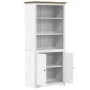 BODO bookcase solid white and brown pine wood 80x40x172cm by vidaXL, Bookcases and shelves - Ref: Foro24-355057, Price: 190,6...