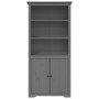 BODO Bücherregal Kiefernholz massiv grau 82x40x173 cm von vidaXL, Bücherregale und Regale - Ref: Foro24-355058, Preis: 188,18...