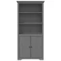BODO solid pine wood bookcase in gray, 82x40x173 cm by vidaXL, Bookcases and shelves - Ref: Foro24-355058, Price: 185,28 €, D...