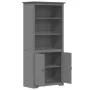 BODO solid pine wood bookcase in gray, 82x40x173 cm by vidaXL, Bookcases and shelves - Ref: Foro24-355058, Price: 185,28 €, D...