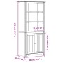 BODO Bücherregal Kiefernholz massiv grau 82x40x173 cm von vidaXL, Bücherregale und Regale - Ref: Foro24-355058, Preis: 188,18...