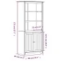 BODO solid pine wood bookcase in gray, 82x40x173 cm by vidaXL, Bookcases and shelves - Ref: Foro24-355058, Price: 185,28 €, D...