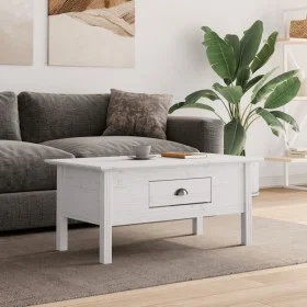 BODO coffee table solid white pine wood 100x55x45 cm by vidaXL, Coffee table - Ref: Foro24-355068, Price: 85,75 €, Discount: %